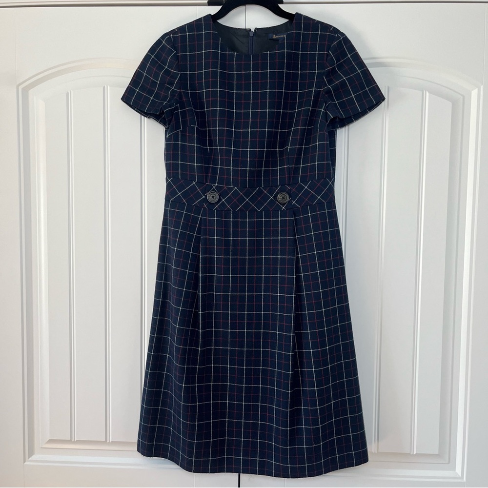 Brooks Brothers Navy Plaid Dress